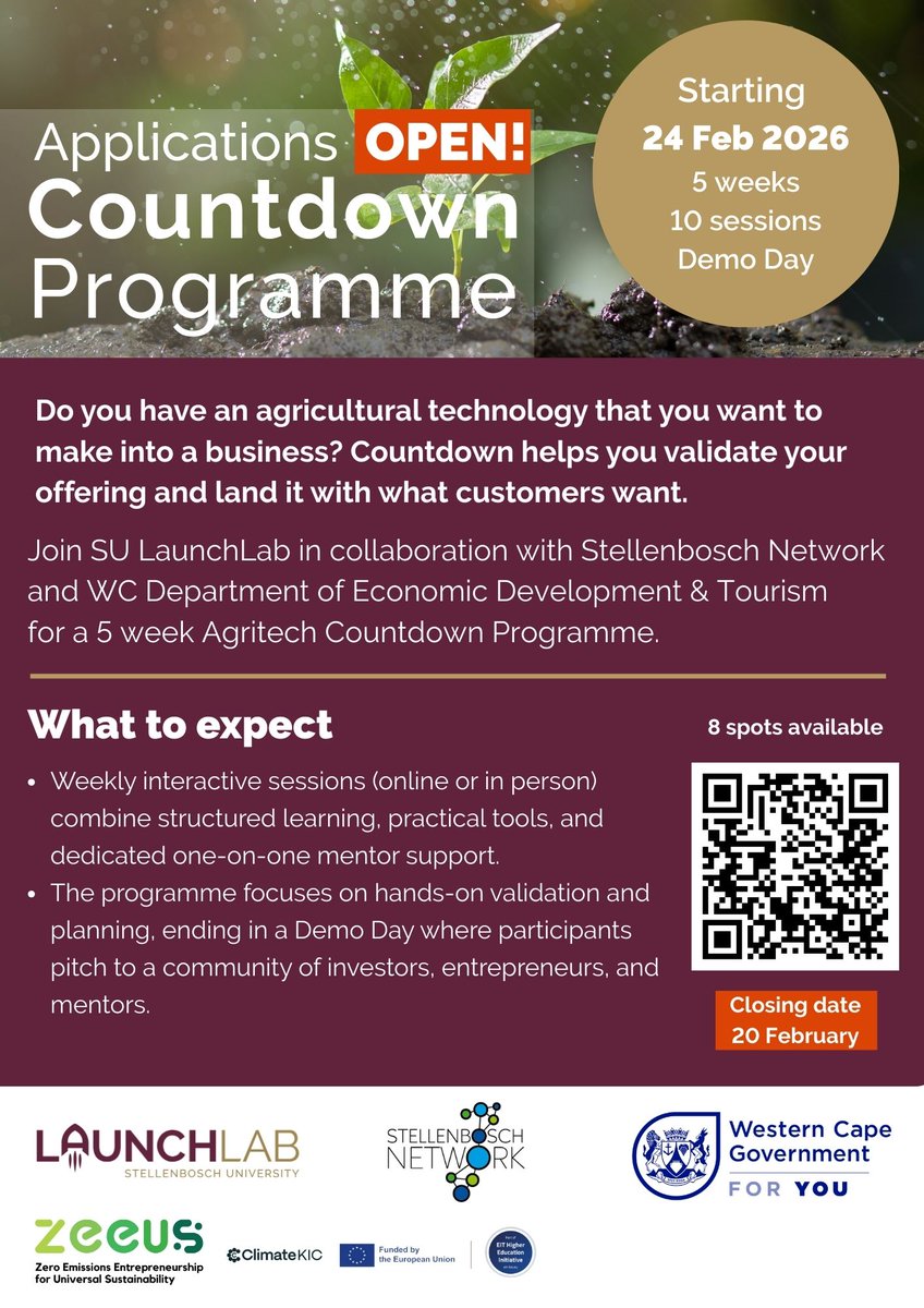 Stellenbosch University LaunchLab tweet media