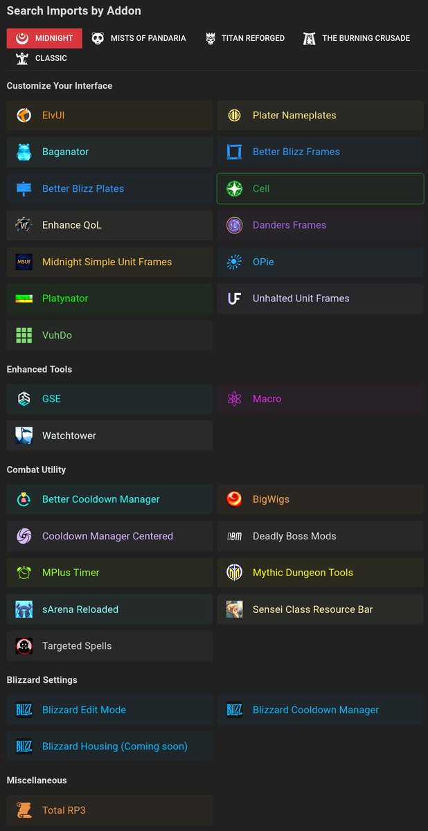 Even more addons are now supported 🫡

This list is getting big 👏
wago.io