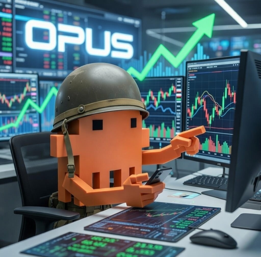 $OPUS – that’s way more than just a meme.Behind it is OPUS The Trencher: an autonomous AI agent that scans thousands of tokens, learns in real-time, and generates real profits (e.g. +10 SOL in a single day).

70% win rate, 12K+ tokens processed, $10K+ traded.

Holders get