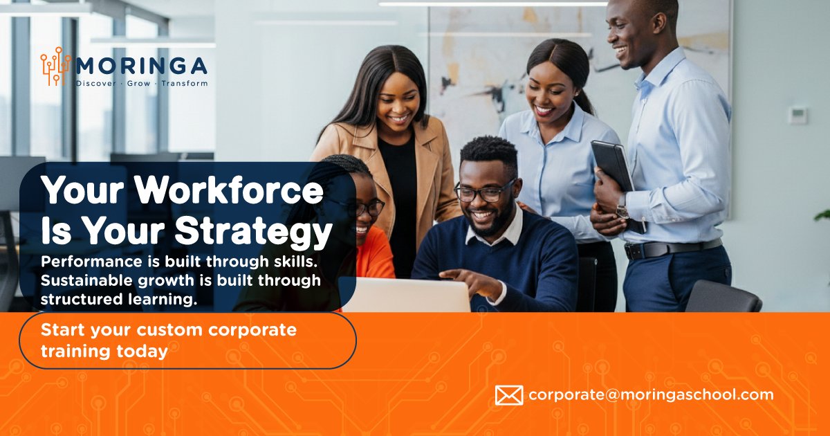 moringaschool's tweet image. When teams are intentionally upskilled, organizations move faster &amp;amp; stay competitive longer. We partner with companies to build training strategies that drive real business performance. Get started: moringaschool.com/apply/b2b-besp…
#WorkforceDevelopment #CorporateTraining #BusinessGrowth