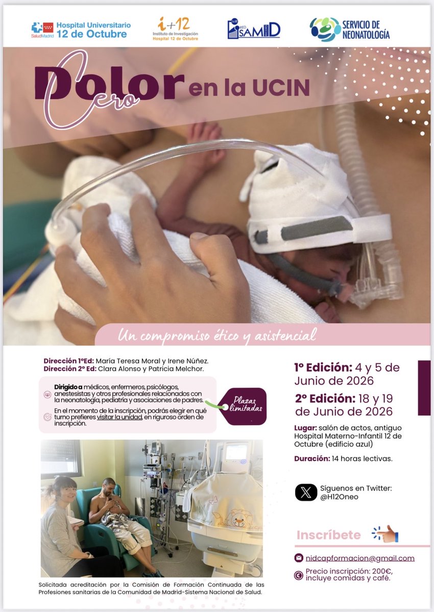 Neonatología Hospital 12 de Octubre tweet media