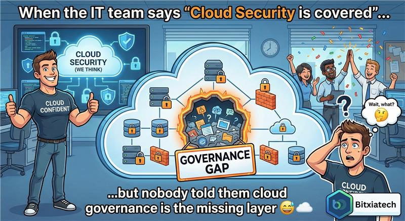 bitxiatech's tweet photo. Cloud risk doesn’t start with attackers.
It starts with missing governance.
Visibility + Ownership = Real Cloud Control.
#CloudGovernance #BitxiaTech https://t.co/BXsTL3yQ63