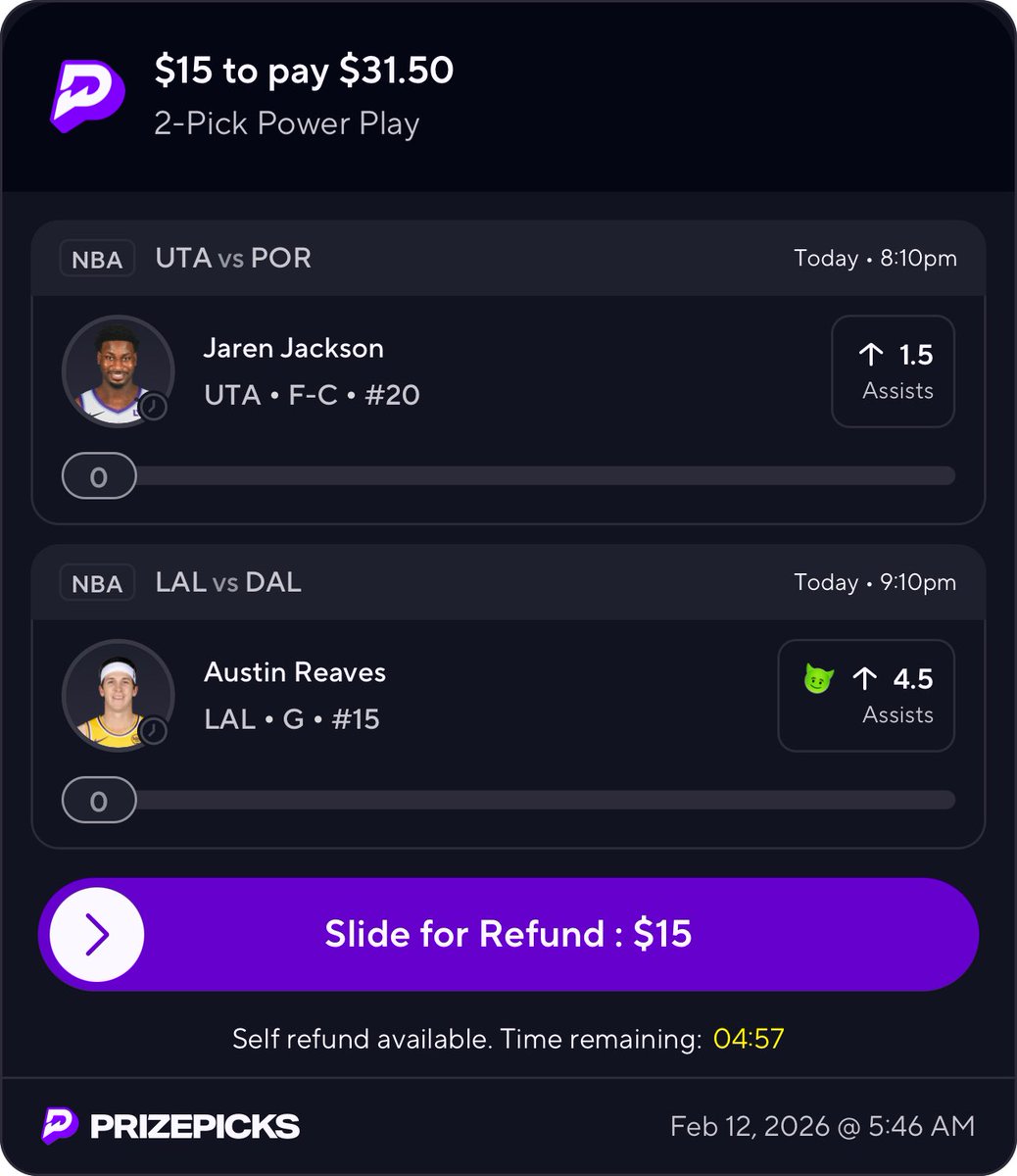 ProfitLocksX's tweet photo. Loving This Profit Slip 🔥

Luka Is Out, Austin Becomes Main Playmaker + Clears this line with no luka everytime 

#PrizePicks | #GamblingX | #NBAX  | #POTD https://t.co/soLKHY3yqi