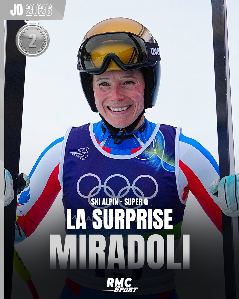 RMCsport's tweet photo. 😍 🇫🇷 Miradoli vice-championne olympique sur le Super-G ! 

https://t.co/JO0nHDEtcu https://t.co/W9DoA5zYUW