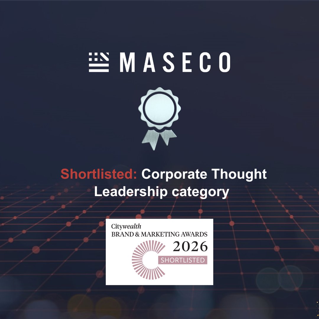 We are delighted to announce that MASECO Private Wealth has been shortlisted in the Corporate Thought Leadership category at the <a href="/Citywealth/">Citywealth</a> Brand and Marketing Awards 2026.

We’re proud to be recognised among leading voices in cross-border wealth management, shining a light on