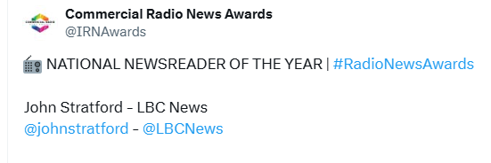 John Stratford tweet media