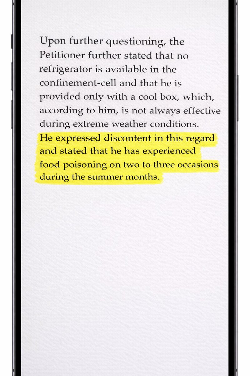 🚨 He suffered food poisoning on multiple occasions.

Imran Khan was thrown into a degrading shithole  and has endured filthy, inhumane conditions in prolonged solitary confinement for years.

This is barbaric. Cruel. An assault on basic human dignity.
