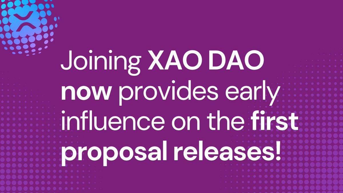 If your project is planning on submitting a proposal to the XAO DAO, it would make sense to onboard as many of your community members as possible to vote!🗳️ 

Decentralized governance is activated at 1000 members. 

Current count: 777

Supporting the DAO and using your $XRP as