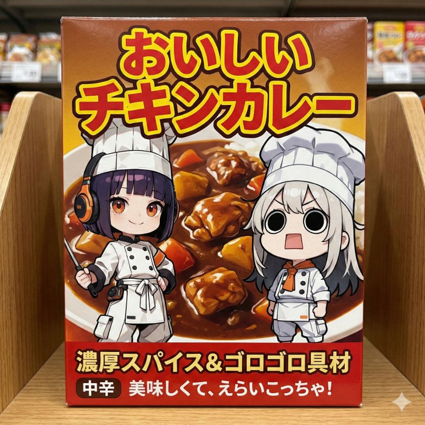 ボンカレーの日・レトルトカレーの日に、しらすさんと、えらいこっちゃ嬢のレトルトカレーを表現してみました。
有難う御座います。
合掌、レトルトカレーの日、礼拝

AIイラスト