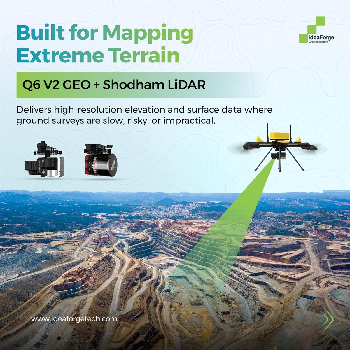 ideaforge_tech's tweet image. Happy World LiDAR Day!

When #terrain is extreme, decisions rely on data that can be measured, compared, and trusted.

From rugged mountains to complex corridors, #LiDAR mapping only creates value when capture, processing, and analysis work as one. Our #Geospatial Stack brings