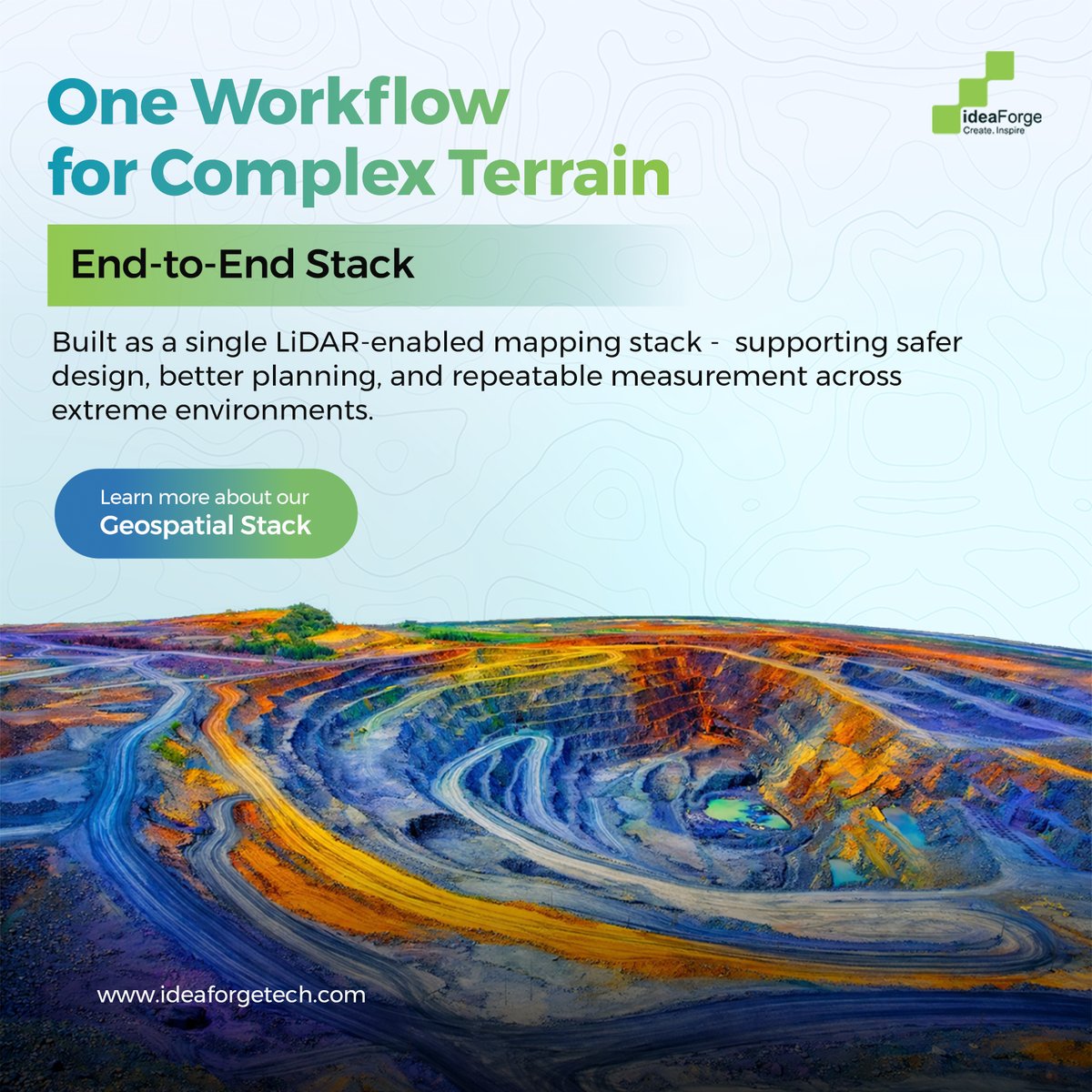 ideaforge_tech's tweet image. Happy World LiDAR Day!

When #terrain is extreme, decisions rely on data that can be measured, compared, and trusted.

From rugged mountains to complex corridors, #LiDAR mapping only creates value when capture, processing, and analysis work as one. Our #Geospatial Stack brings