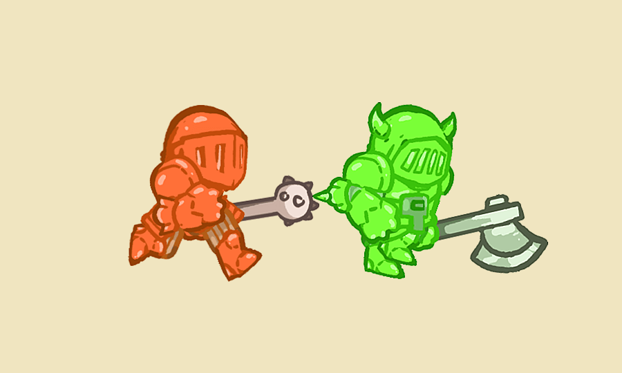 Found these guys I designed as mobs for my last asset pack. I like the dynamics, but I feel like I could have made them a little bit more interesting.