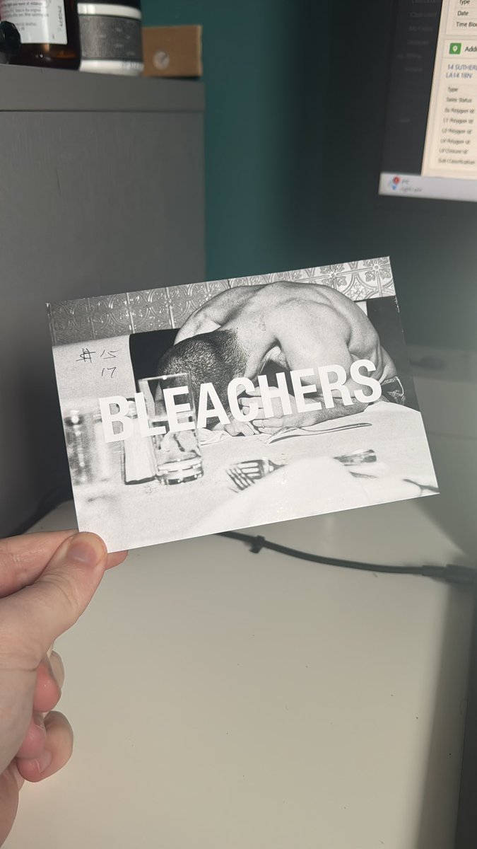 I got bleachers mail <a href="/bleachersmusic/">bleachers</a>