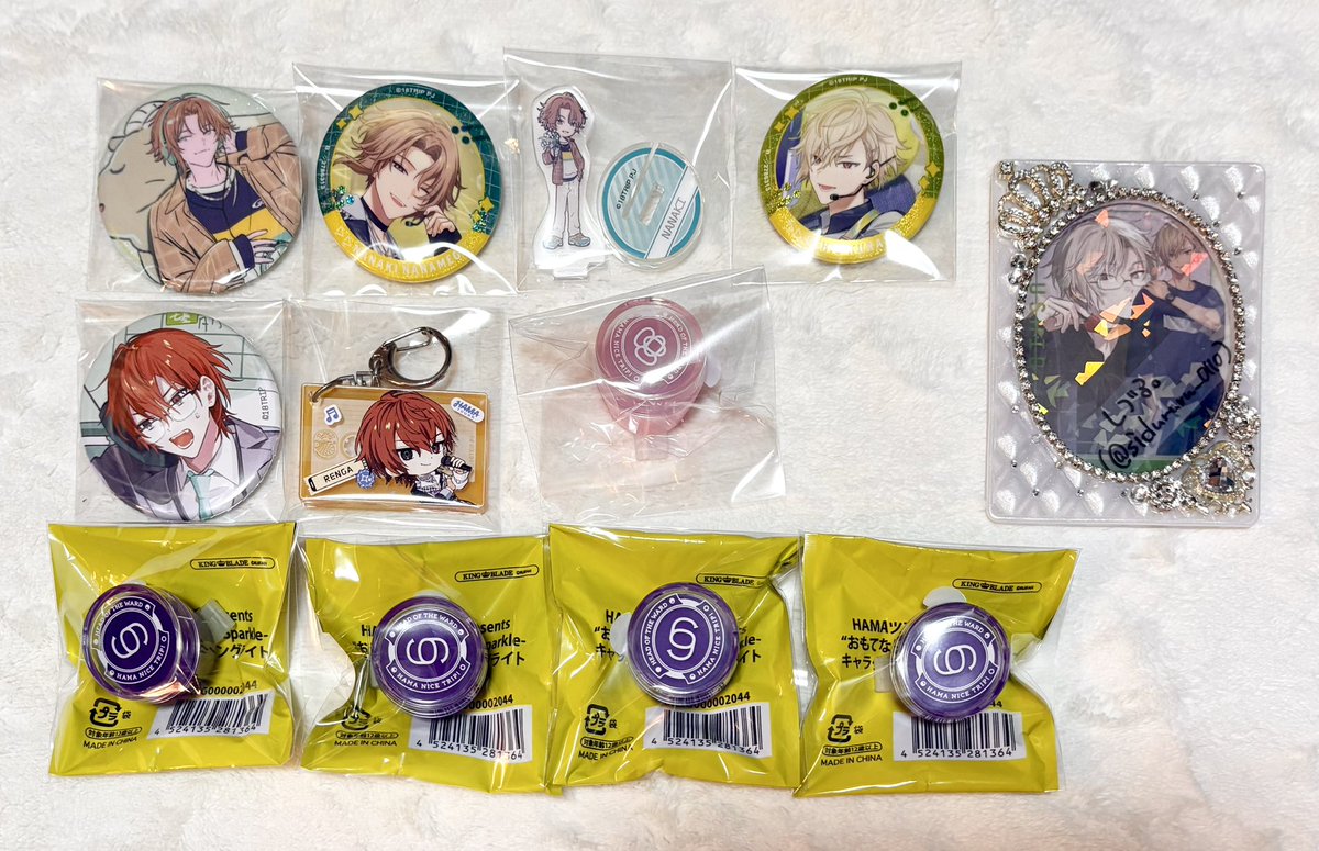 交換】18TRIPxエイトリ/缶バッジ,リングライト,ぱしゃこれ,チェキ