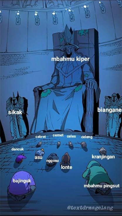 Aku nemu padanan 

Malaysia: mak ko hijau
Filipina: mama mo blue
Indonesia: makmu kiper/mbahmu kiper

😭😭😭🏳🏳💅🏻