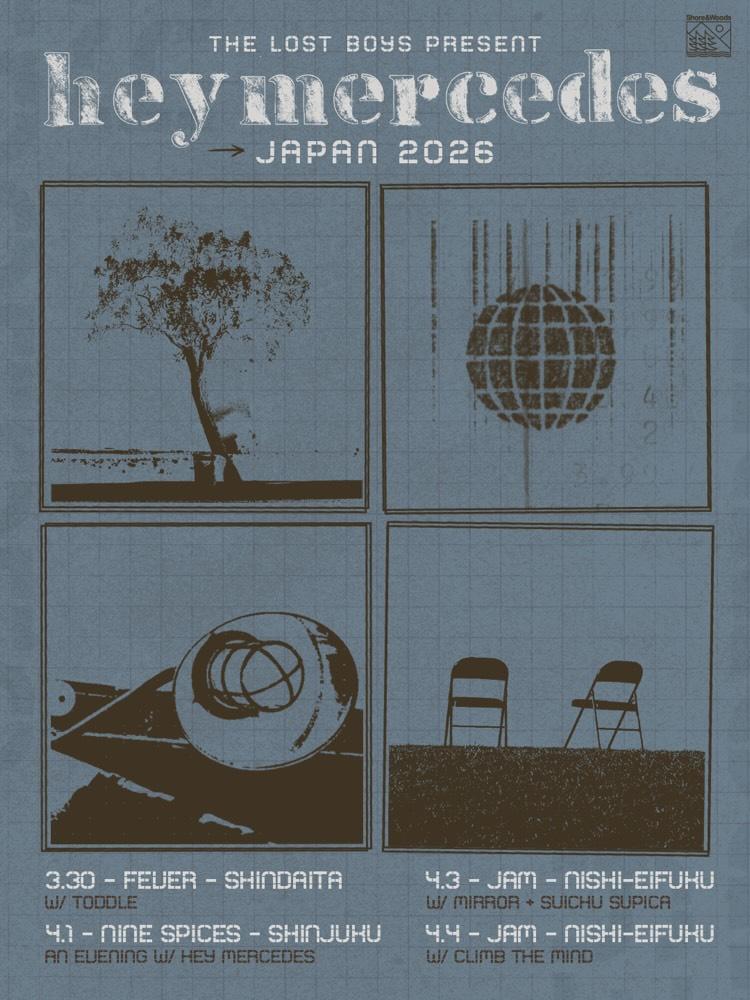 ✴ライブ告知

①barican × MIRRORスプリット7”リリースレコ発ツーマン
3/21（土）吉祥寺DAYDREAM
open12:30/start13:00 ※昼ライブ
barican
MIRROR

②thelostboy presents
HEY MERCEDES Japan Tour 2026
4/3(金)西永福JAM
HEY MERCEDES
水中スピカ
MIRROR
☞e+
eplus.jp/sf/detail/4470…

是非に！