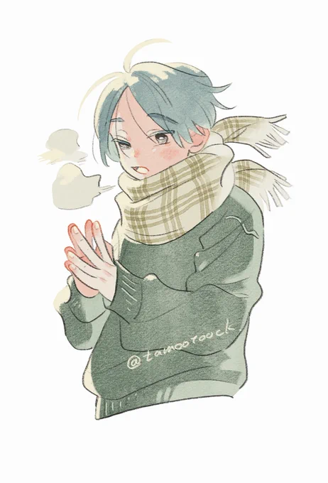 まだまだ冬 #創作 #illustration