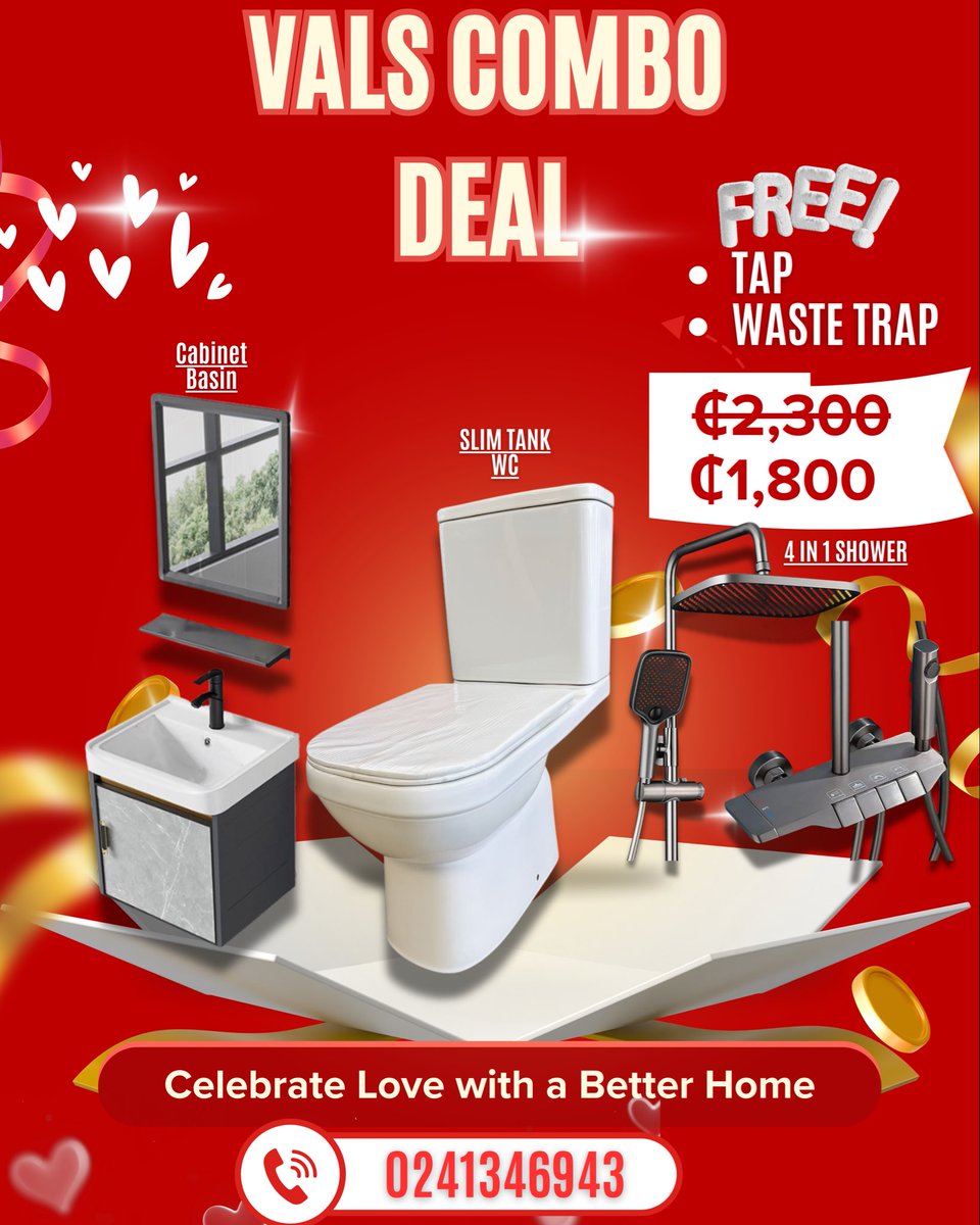 rjaybuildingsol's tweet photo. LOVE IS IN THE AIR… ❤️🔥

We’re dropping 8 HOT Valentine Packages 🎁
Massive savings. Premium quality. Limited time.

If you’ve been waiting to upgrade your kitchen or bathroom, this is your sign 💯

Very very good packages.
Very serious savings 💰 https://t.co/1CZAkmoNro