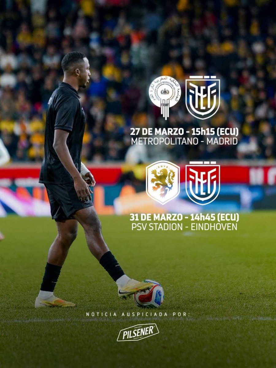 𝐀𝐦𝐢𝐜𝐚𝐥 𝐈𝐧𝐭𝐞𝐫𝐧𝐚𝐭𝐢𝐨𝐧𝐚𝐥🌍

On connaît nos adversaires pour la trêves du mois de mars.🗓️

27/03/26 - 21:15
🆚𝗠𝗮𝗿𝗼𝗰🇲🇦 <a href="/ActuFootMaroc/">Actu Foot Maroc</a> 
🏟️𝐌𝐞𝐭𝐫𝐨𝐩𝐨𝐥𝐢𝐭𝐚𝐧𝐨 - Madrid🇪🇸

31/03/26 - 20:45
🆚𝗣𝗮𝘆𝘀 𝗕𝗮𝘀🇳🇱 <a href="/Foot_NL/">🇫🇷 Foot néerlandais 🇳🇱</a> 
🏟️ 𝐏𝐒𝐕 𝐒𝐭𝐚𝐝𝐢𝐨𝐧 - Eindhoven🇳🇱