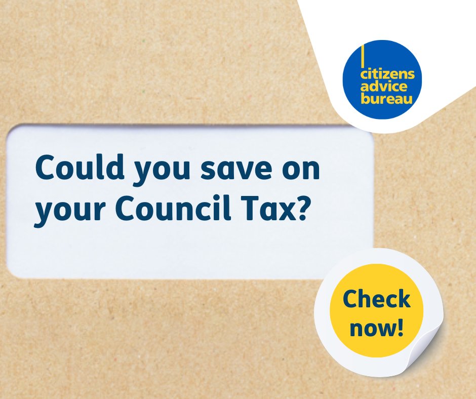 MusselburghCAB's tweet photo. Worried about Council Tax? We can help.
You might be entitled to a reduction, discount or exemption - a quick chat could save you money.
Get in touch 👉 https://t.co/RZTmV4ABSx
#ConsumerRights #TaxReduction #CouncilTax #MoneyMatters https://t.co/RDWFKpUEDg
