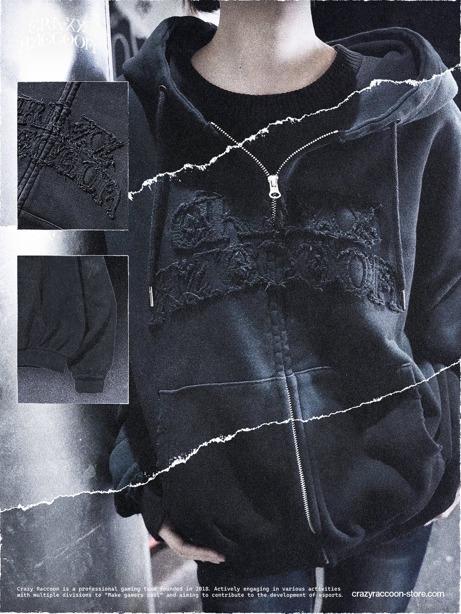 CRAZY RACCOON STORE】 ・CRZYRCCN CHROME LOGO CREWNECK - ¥13,000