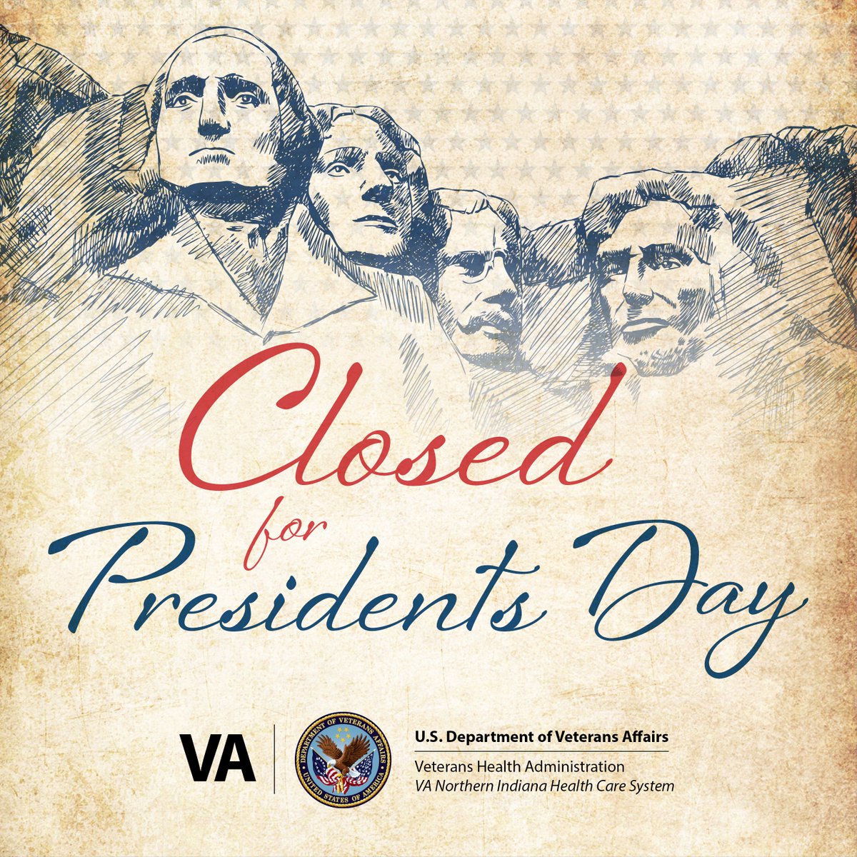 In observance of President’s Day, Feb. 16, VA Northern Indiana’s business offices and clinics will be closed. The emergency room will remain open. Normal operations will resume on Feb. 17.

#Veteran #healthcare #hcsm #chooseva #presidentsday #instagram #instagood #instaphoto