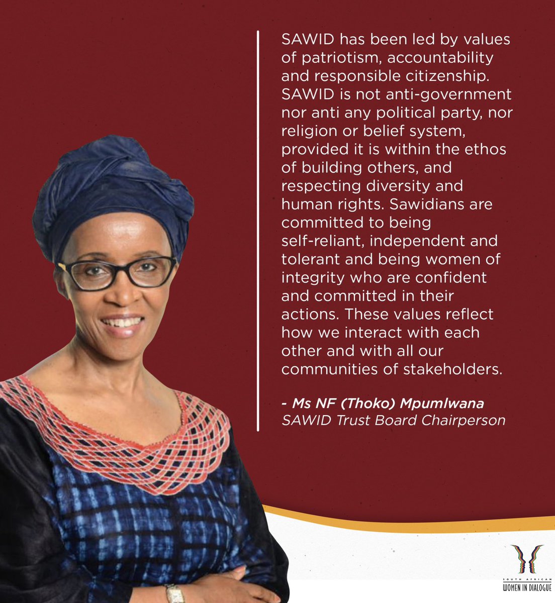 South African Women in Dialogue (SAWID) tweet media