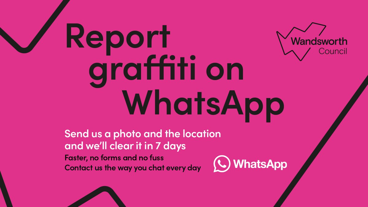 wandbc's tweet image. 📲 WhatsApp us to report graffiti.

Send us a photo and the location and we’ll clear it in 7 days. Faster, no forms and no fuss.

You can also report other local issues as part of our 7 days guarantee.

Contact us the way you chat every day 👉 orlo.uk/IpquX