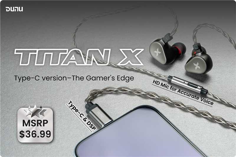DUNU_Headphone's tweet image. 👋Ditch the dongle life.⚡
🫡Titan X with Type-C DSP. Direct connection.🔥
🎮Game hard. Jam harder. Plug. Play. Win.✌
#DUNU #TitanX #DSP #TypeC #IEM #Gaming #EDC #Upcoming
