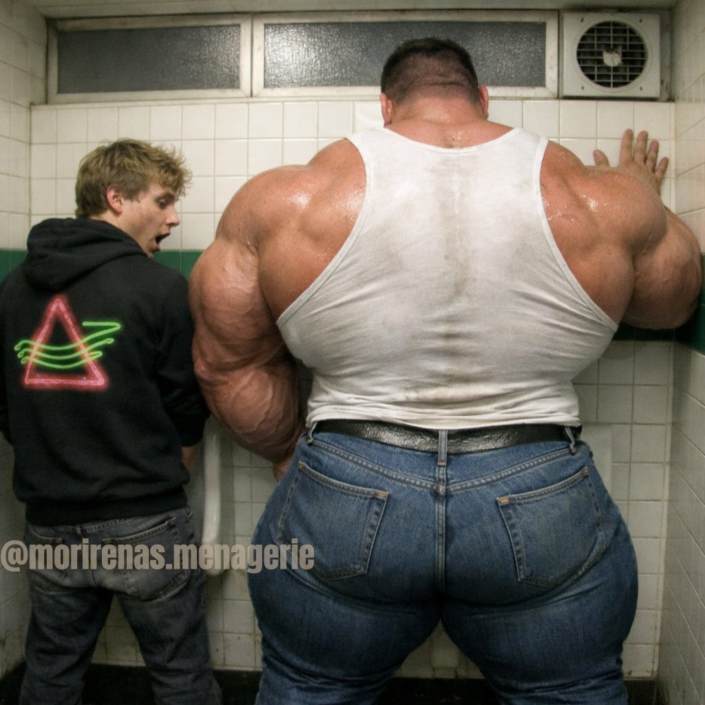 Sometimes you can't help but look.

#urinal #caughtstaring #bigguy