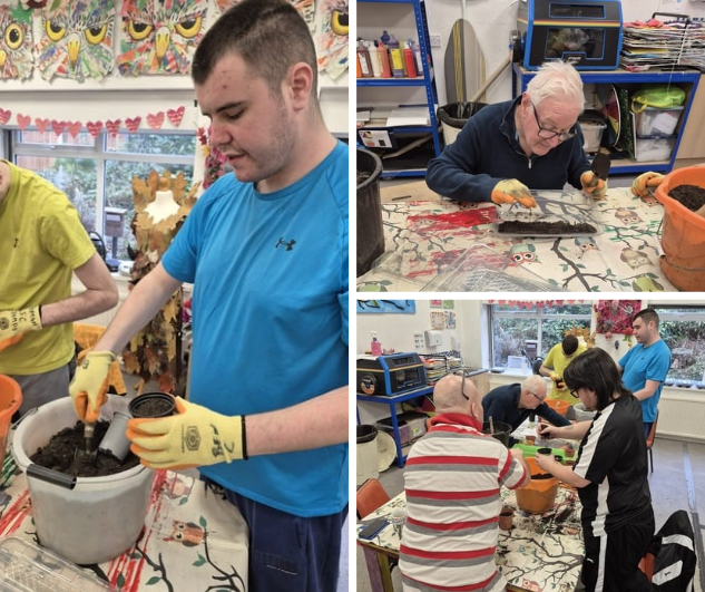 stepscic's tweet photo. Our gardening group has been busy getting everything ready for spring! We’ve been preparing seed beds, planting a lovely seasonal mix of seeds and chitting our potatoes so they’re ready for planting. Now we can’t wait to see the first signs of growth, roll on spring! https://t.co/Gf4bMwInzN