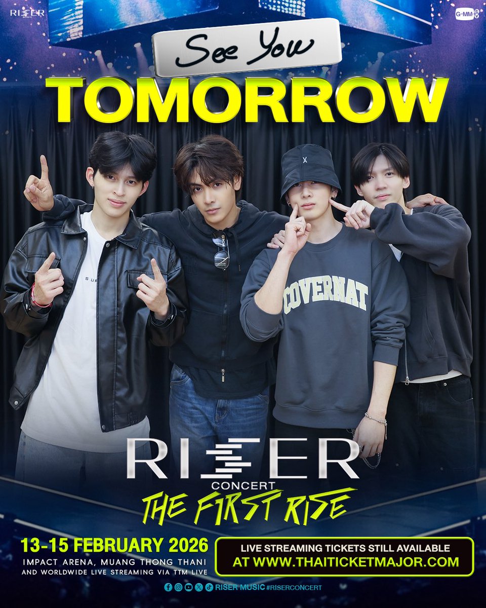 SEE YOU TOMORROW ! ✨😘🫶🏻 I'm ready to meet the younger artists