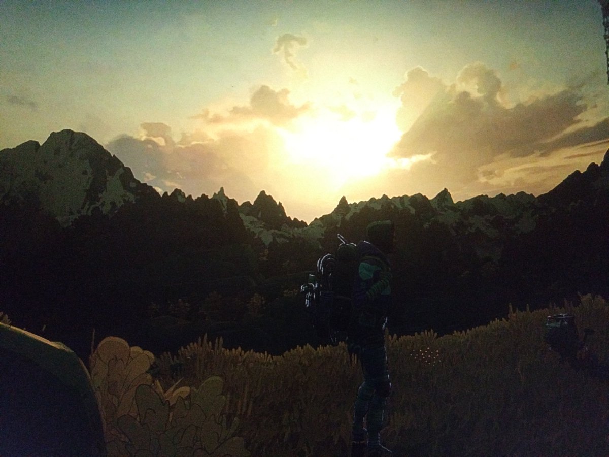夕焼けと星空、フォォーッ！