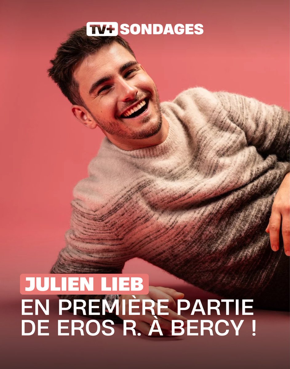 tvplussondages's tweet image. #JulienLieb en première partie de #Erosramazzotti à Bercy le 14 février !