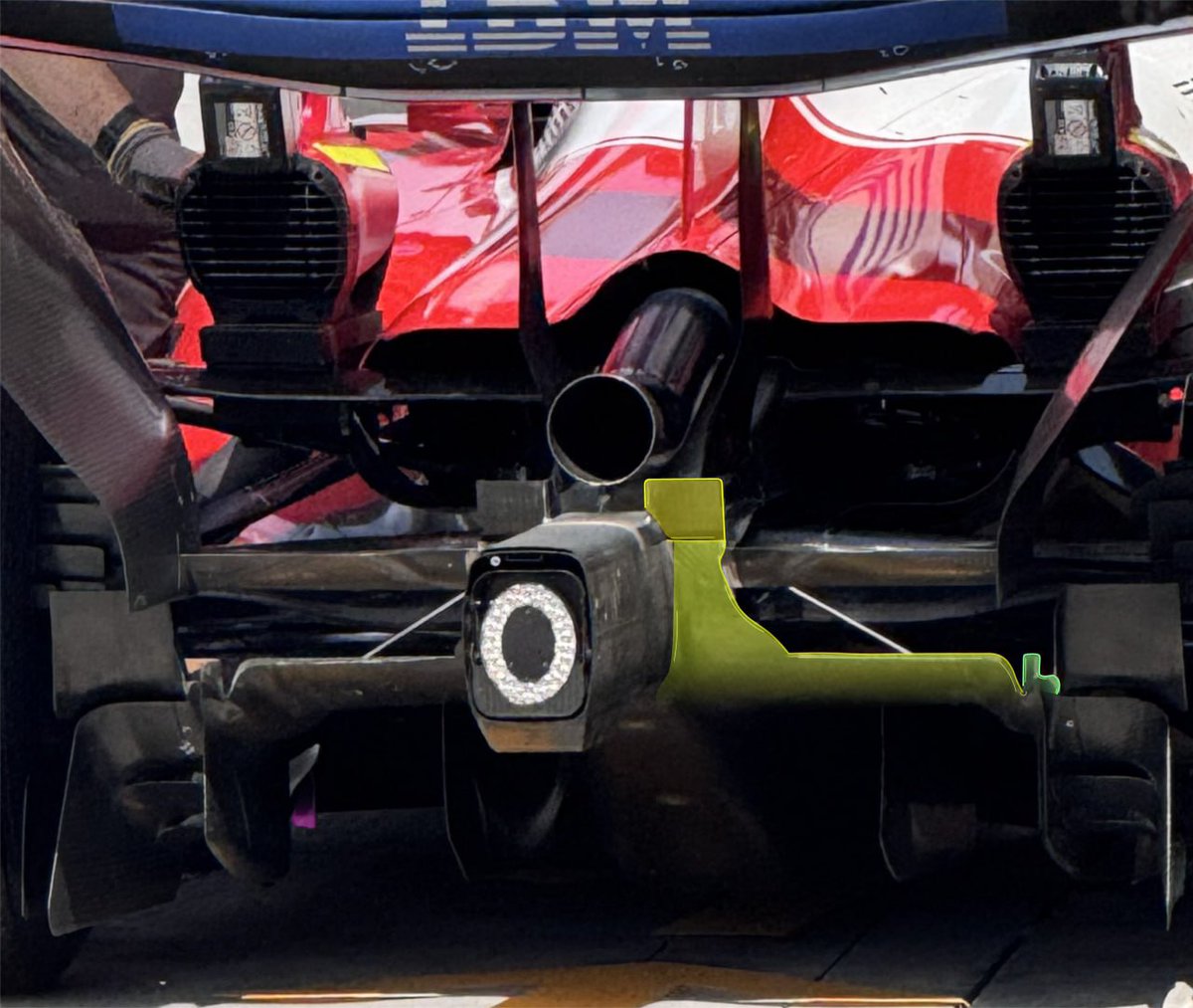 Diffuser In F1 The #Ferrari diffuser, compared to the #AstonMartin’s, shows several ...