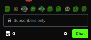 Nux Taku's Kick chat is set to "Subscribers only" mode. Trying to protect your audience from getting a clue about what's going on?