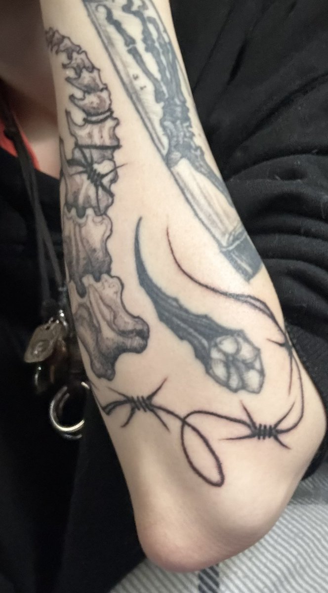 anyways new tattoo on the bone sleeve