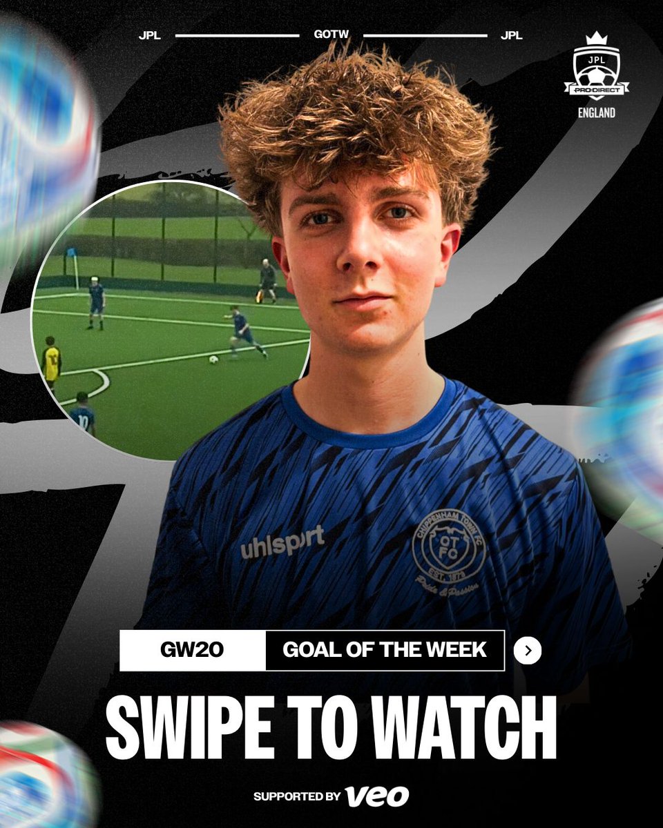 jnrpremleague's tweet photo. POSTAGE STAMP 🎯

@ChipTownAcademy  Henry Reade claims this week’s Goal of the Week with a free-kick that picks out the top left like it had GPS.

Over the wall. No chance for the keeper. Made it look effortless.

Top class.

#JPL #GOTW #Goal https://t.co/81dFyaNIwL