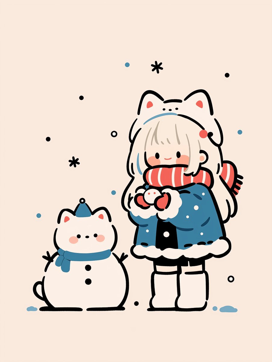 ▨ ゆきだるまねここ #niji7