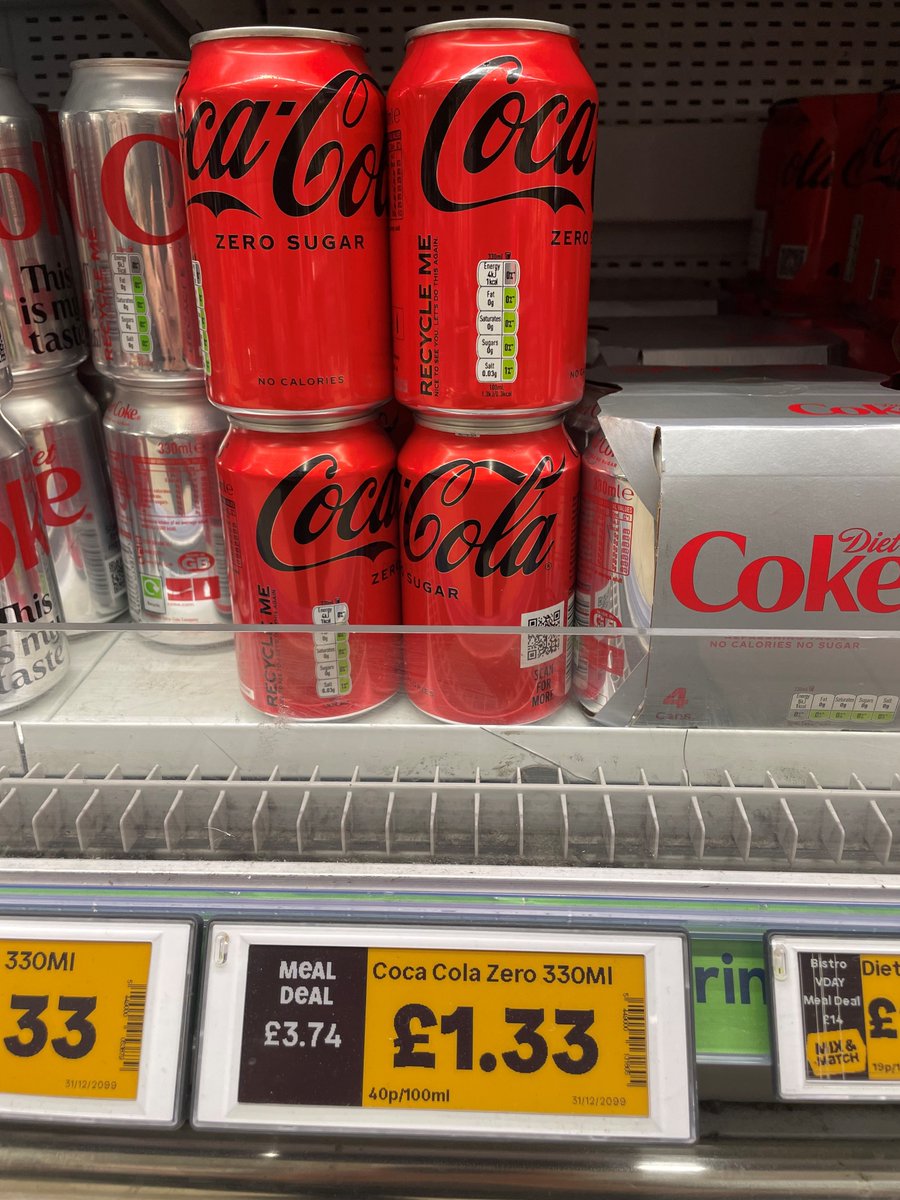 kyepunter's tweet photo. What inflation really looks like...
Same shop. Same shelf. Same can...one year apart (11th Feb 2025 v 11th Feb 2026).
Why does it matter?
Keeping some cash accessible is smart. But having too much means inflation quietly eats away at what your money can buy. https://t.co/ZtKoKIVjTX