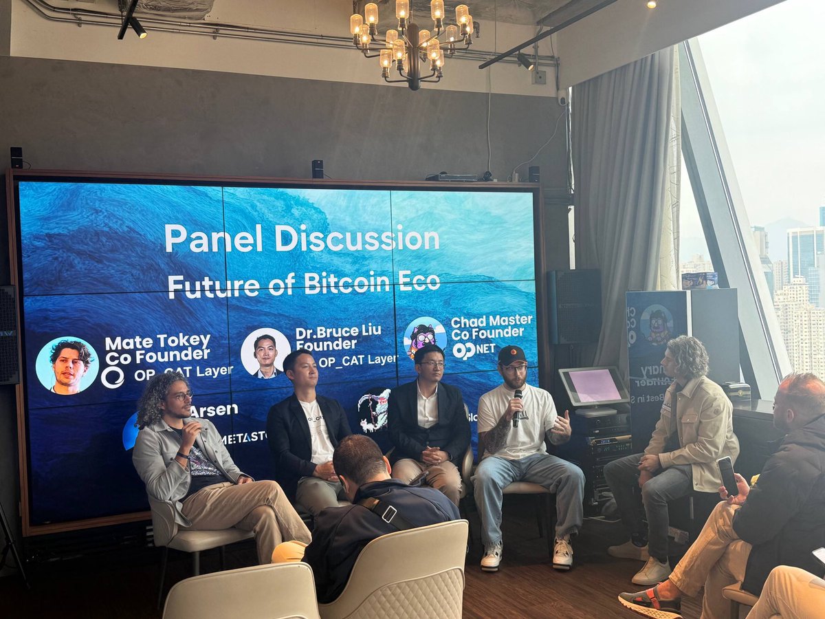 Got to talk with a few Bitcoin ecosystem builders today in Hong Kong 

<a href="/opnetbtc/">OP_NET</a> is coming