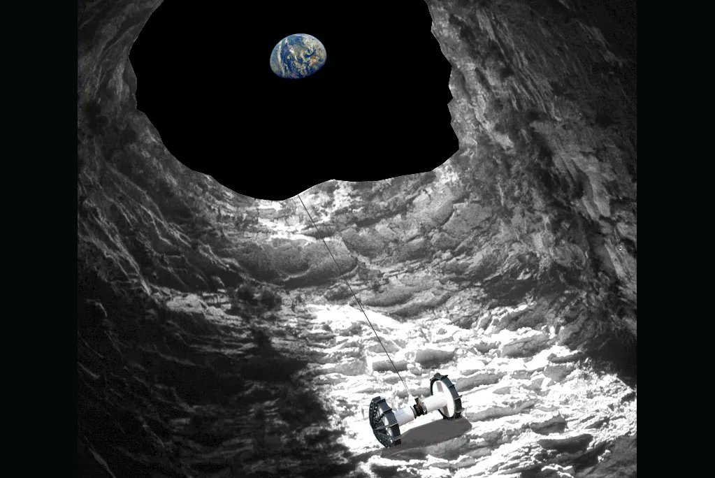 Exploring the lunar lava tubes using 'Moon Diver', a lunar rover equipped with a two-wheeled robot called Axel that can rappel down any cave or cavity.
This was supposed to launch last year:
smithsonianmag.com/science-nature…