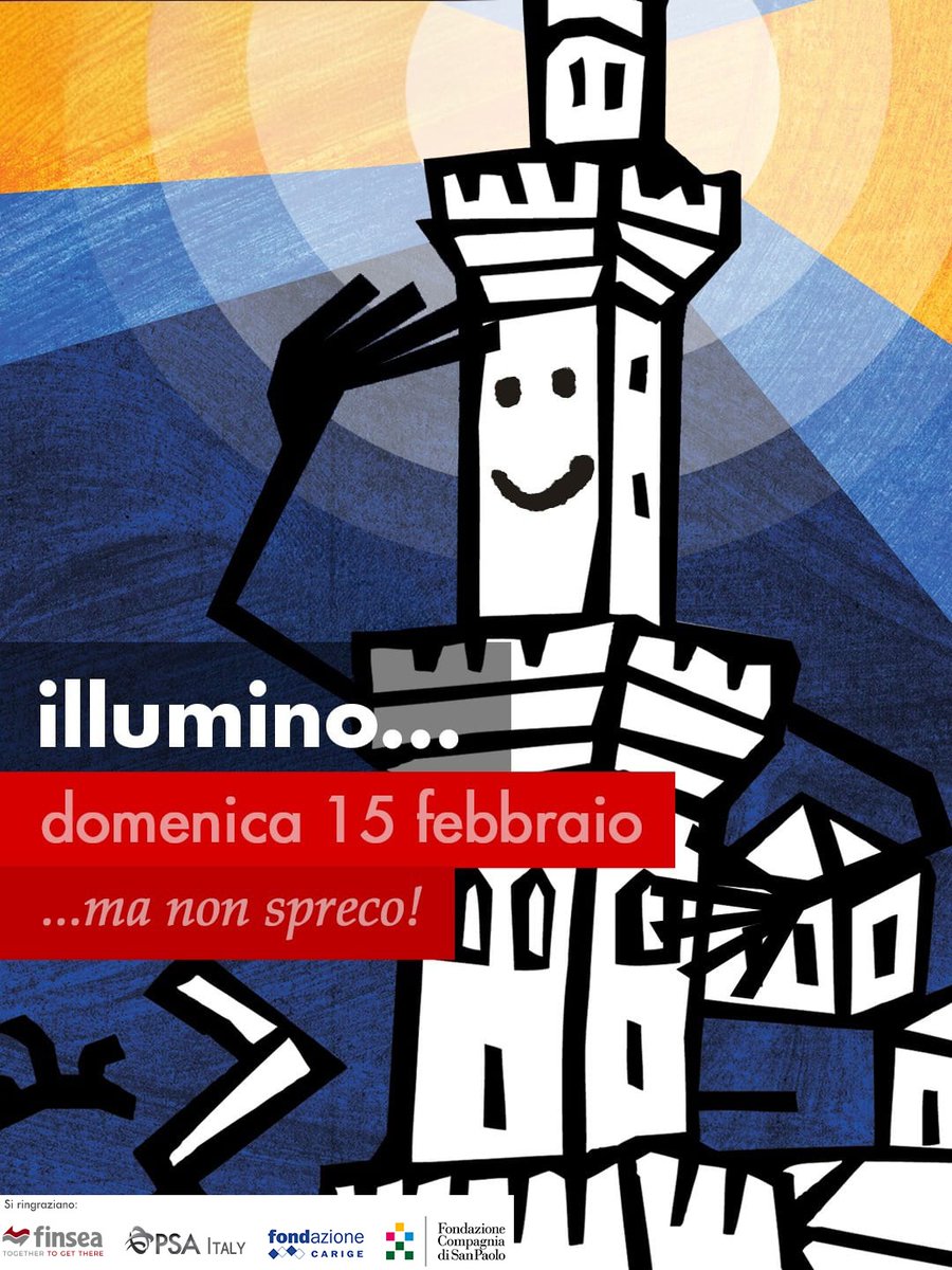 Illumino, ma non spreco!
Domenica 15 febbraio, ore 15.00

In occasione della Giornata Nazionale per il Risparmio energetico e gli Stili di vita sostenibili gli Amici della Lanterna propongono un laboratorio gratuito per tutta la famiglia! 

Prenotazioni:
lanternadigenova.com/prossime-attiv…