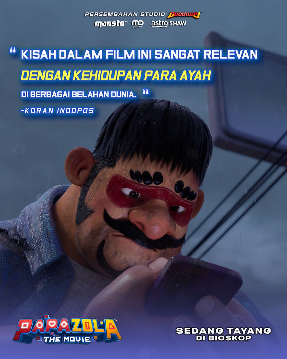 Peran Ayah di film Papa Zola sangat dekat dengan kehidupan!❤️

PAPA ZOLA THE MOVIE SEDANG TAYANG DI BIOSKOP!

#PapaZola
#PapaZolaIndonesia
#MDPictures
#Monsta