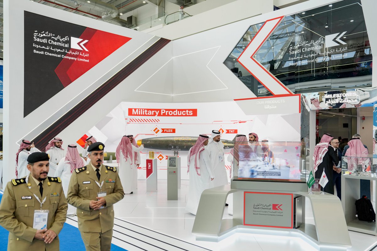 saudi_chemical's tweet photo. اختتمت الشركة الكيميائية السعودية المحدودة @SCC_Ltd_ ، مشاركتها في معرض الدفاع العالمي 2026، بعد أيام حافلة باللقاءات النوعية والنقاشات الاستراتيجية، التي عكست حجم التطور المتسارع في قطاع الصناعات الدفاعية، والدور المحوري للشركات الوطنية في دعم منظومة الدفاع والأمن بالمملكة.

وتؤكد الشركة من خلال مشاركتها في هذا الحدث العالمي التزامها المستمر بدعم الاستقلالية الصناعية، والمساهمة في بناء قطاع دفاعي مستدام انسجامًا مع مستهدفات #رؤية_السعودية_2030.