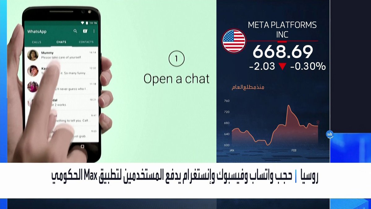 حجب واتساب وفيسبوك وإنستغرام في روسيا يدفع المستخدمين لتطبيق Max الحكومي جرس الإغلاق _Business 