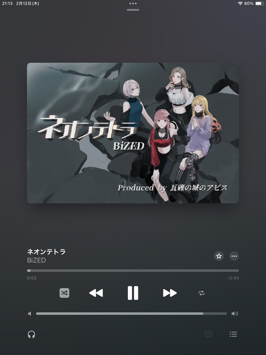 #Nowplaying ネオンテトラ - BiZED produced by 瓦礫の城のアビス (ネオンテトラj