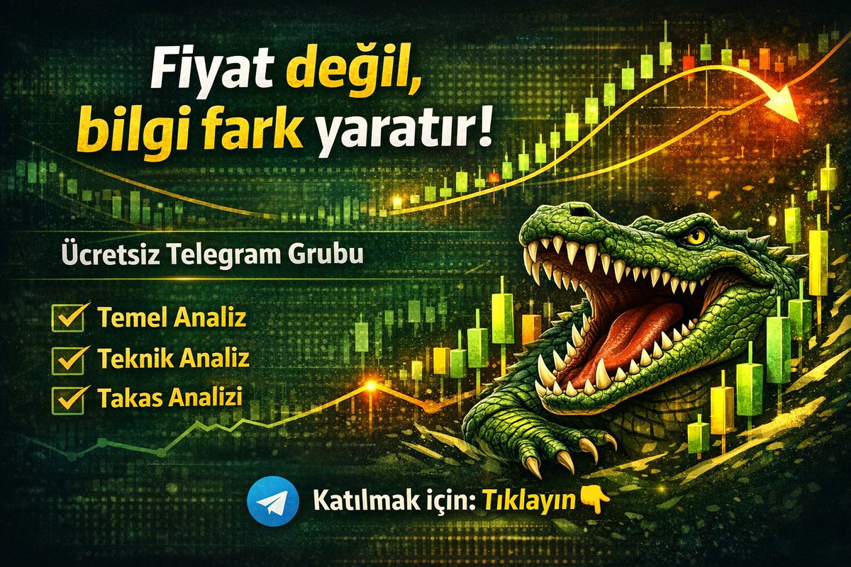 Akademik_Finans's tweet photo. Borsada asıl farkı yaratan şey, fiyat değil bilgi.

Finansal tabloların gelmeye başladığı ve borsanın hareketli olabileceğini düşündüğümüz 2026 yılında bu fark daha da belirginleşecek.

Bu amaçla ücretsiz bir Telegram grubu kurduk.

Grupta düzenli olarak:

• Temel Analiz,
• Teknik Analiz ve
• Takas Analizi

konularını birlikte, veriye dayalı şekilde ele alacağız.

🎯 Amacımız; kulaktan dolma yorumlardan uzak,
veriye dayalı ve sürdürülebilir bir bakış açısı kazandırmak.

Katılım ücretsiz 👇

👉 https://t.co/BVbXWbSzVt

#Borsaİstanbul #temelanaliz #teknikanalzi #portföy #takasanalizi #yatırım