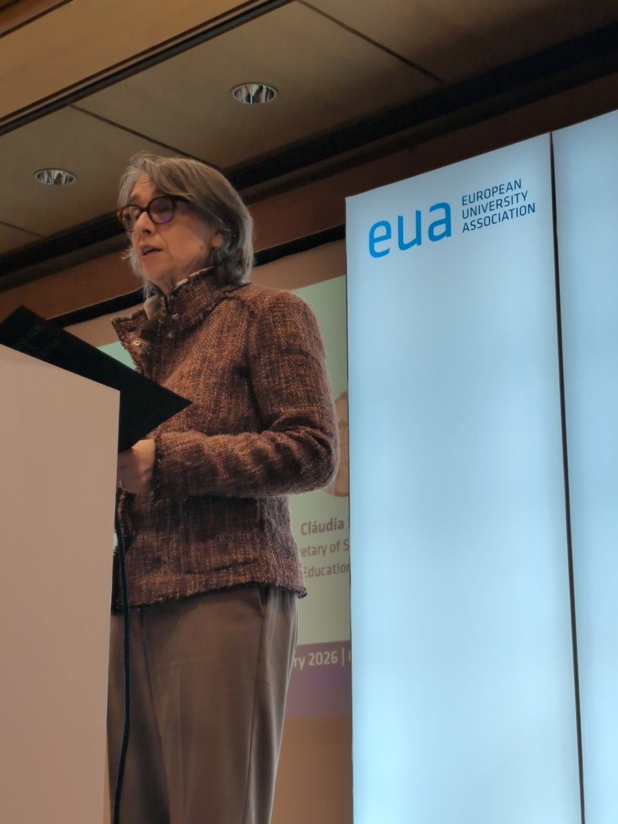 euatweets's tweet photo. "We live in a period of accelerated change. In this context, transforming higher education is not an option. It is a responsibility"๐๏ธ Clรกudia Sarrico, Secretary of State for Higher Education, Portugal #EUALearnTeach https://t.co/pggn2pRaSQ