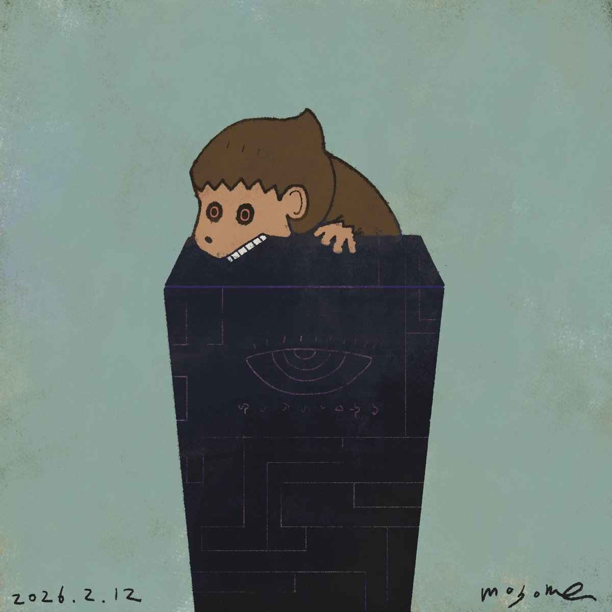 #magomehibi Day1382
「進化前」

今日は #ダーウィンの日 とのことでこんな感じで！